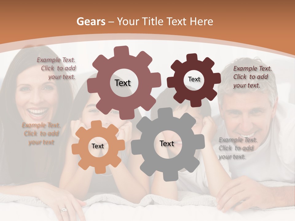 Girl White Looking PowerPoint Template