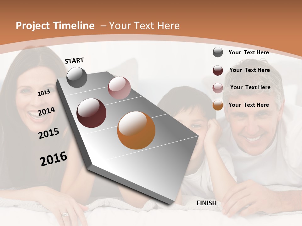 Girl White Looking PowerPoint Template