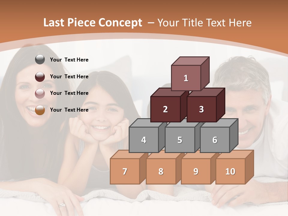 Girl White Looking PowerPoint Template