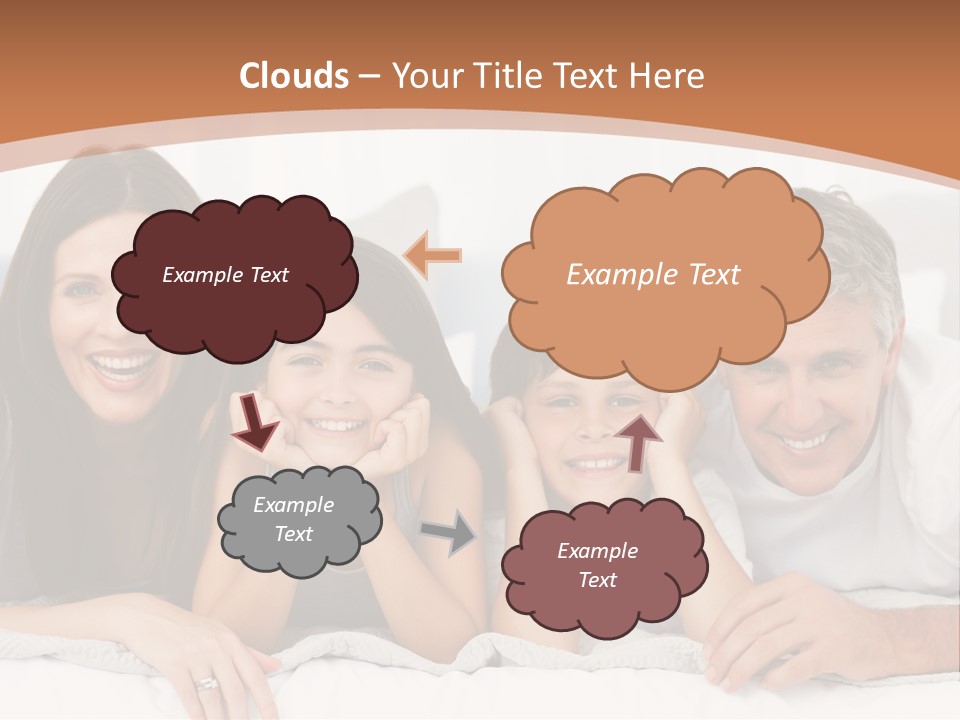 Girl White Looking PowerPoint Template