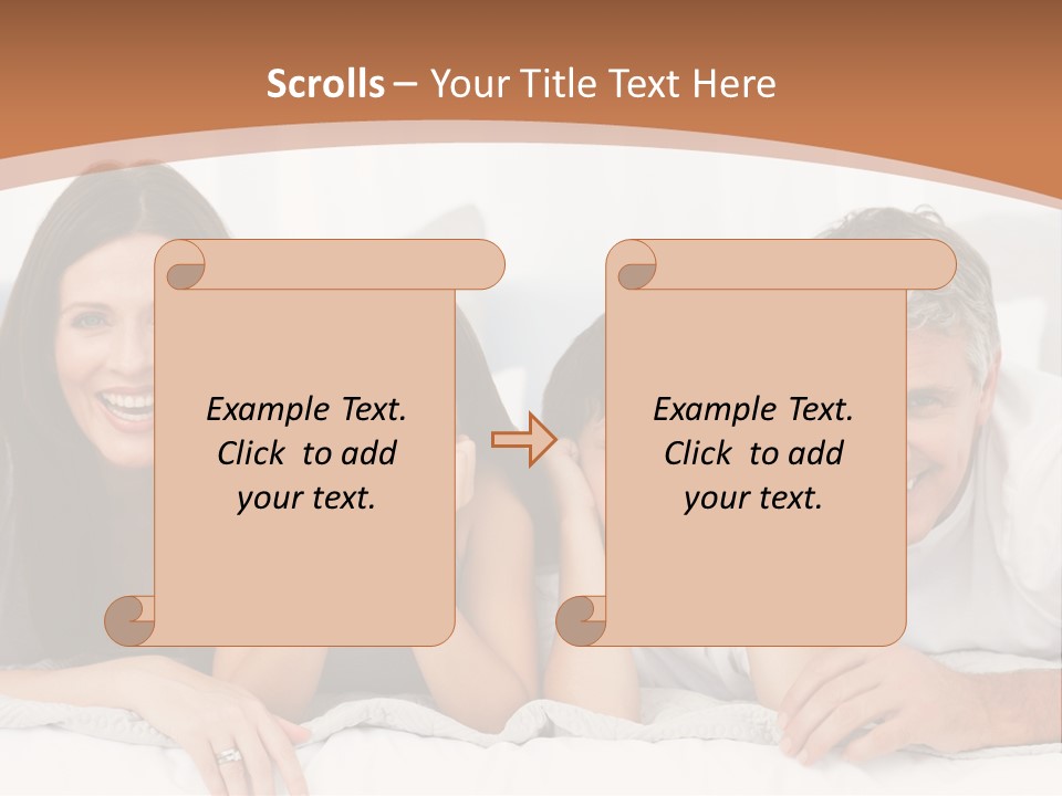 Girl White Looking PowerPoint Template