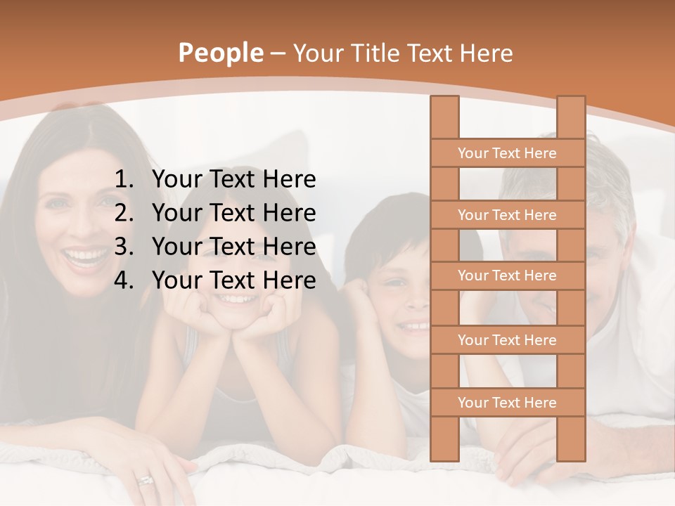 Girl White Looking PowerPoint Template