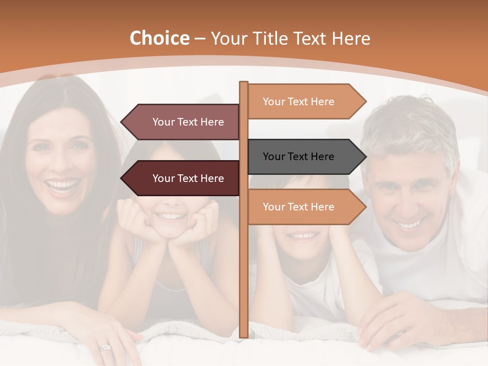 Girl White Looking PowerPoint Template