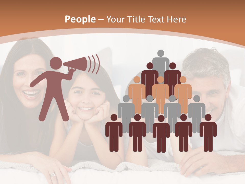 Girl White Looking PowerPoint Template