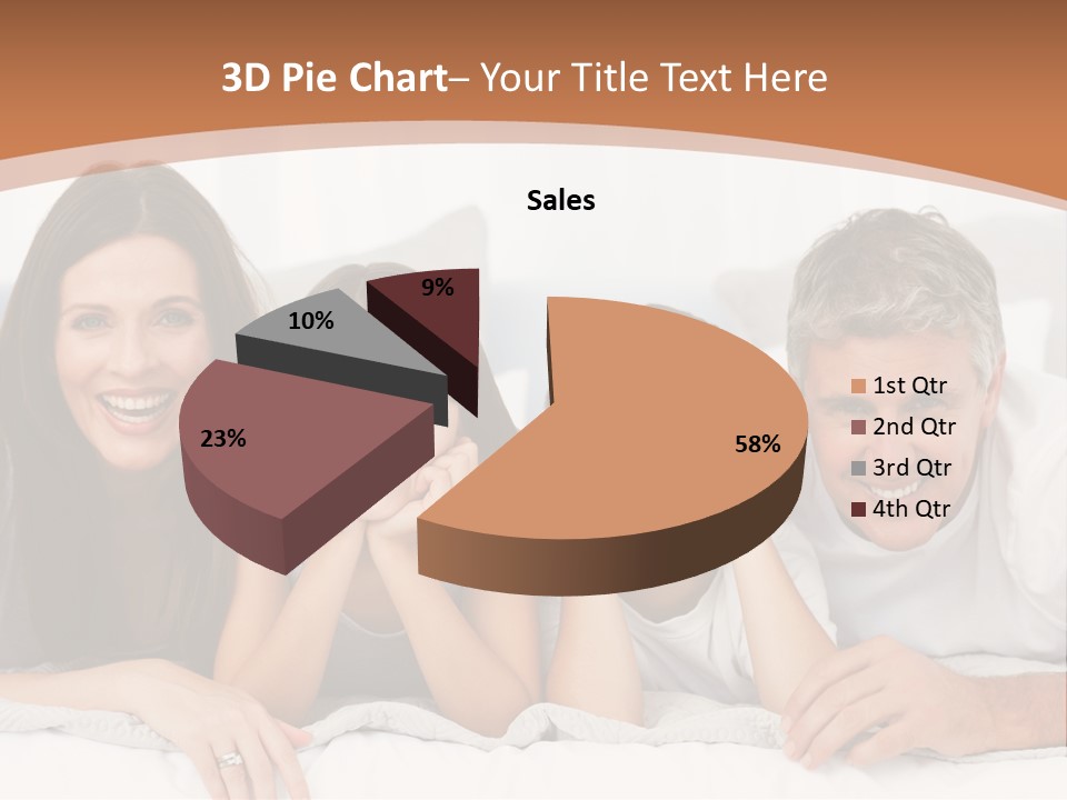 Girl White Looking PowerPoint Template