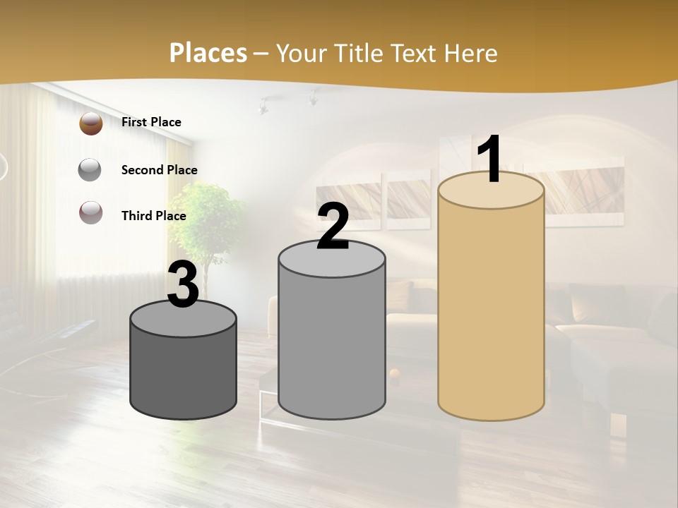 Lounge Cabinet Chair PowerPoint Template