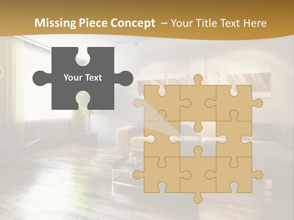 Lounge Cabinet Chair PowerPoint Template