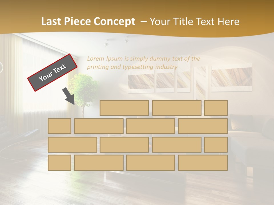 Lounge Cabinet Chair PowerPoint Template