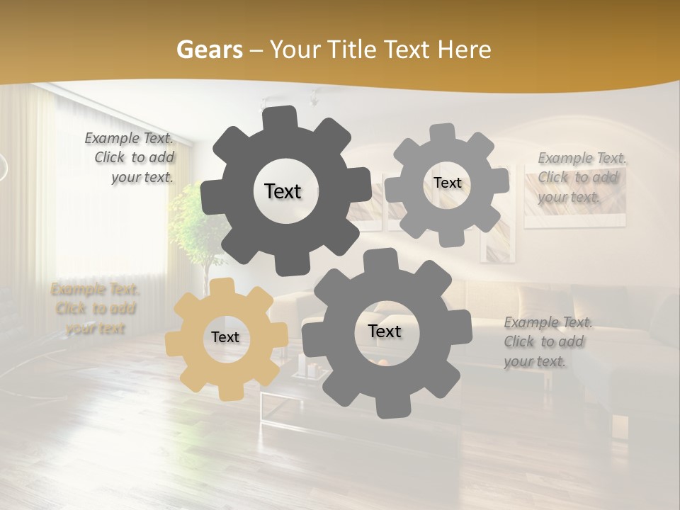 Lounge Cabinet Chair PowerPoint Template