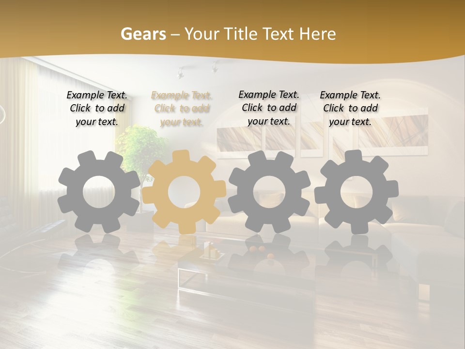 Lounge Cabinet Chair PowerPoint Template