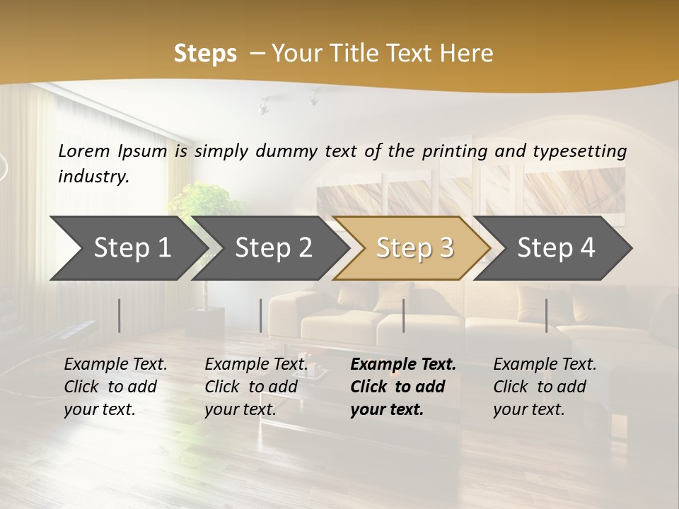 Lounge Cabinet Chair PowerPoint Template