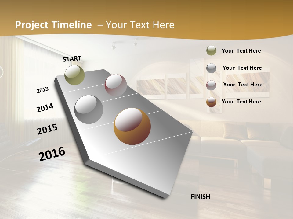 Lounge Cabinet Chair PowerPoint Template