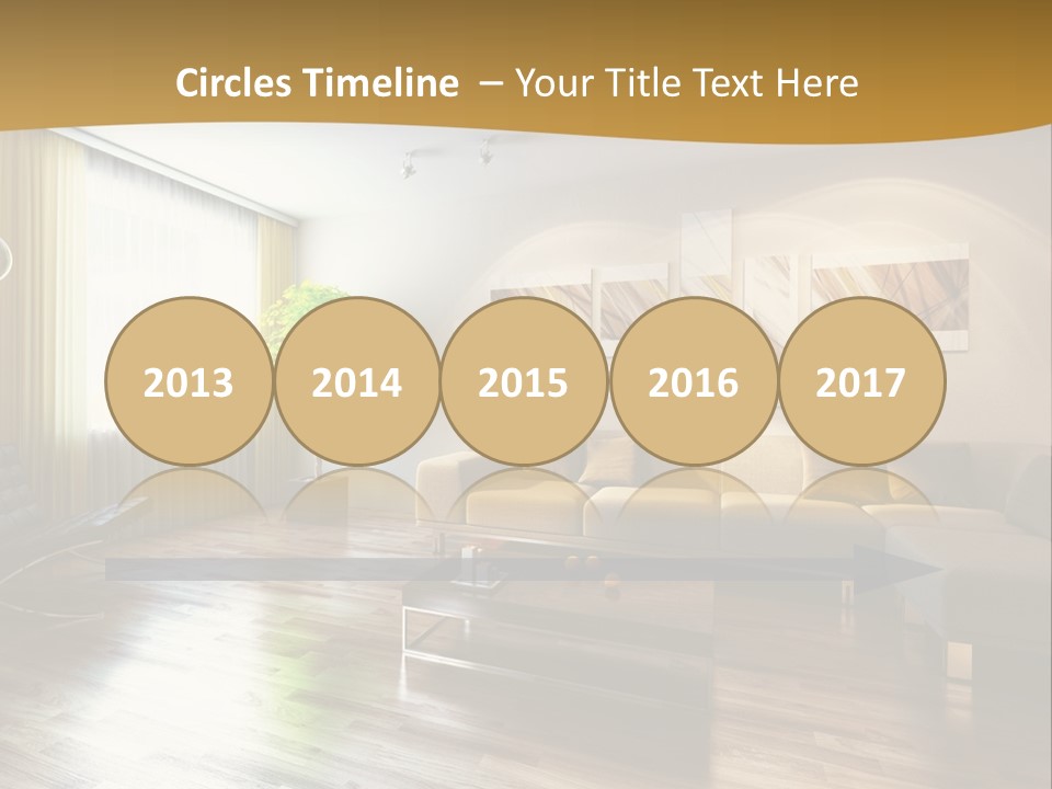 Lounge Cabinet Chair PowerPoint Template