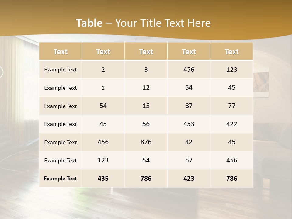 Lounge Cabinet Chair PowerPoint Template