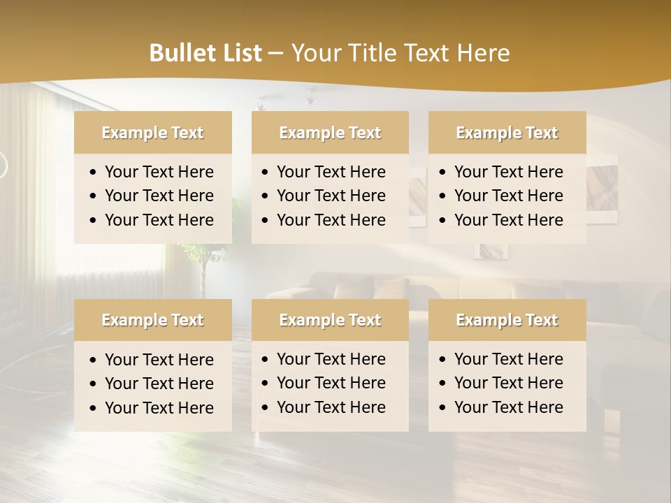 Lounge Cabinet Chair PowerPoint Template