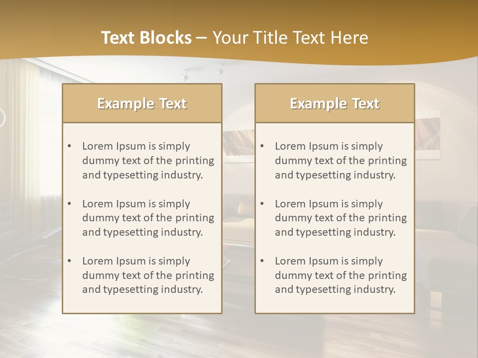 Lounge Cabinet Chair PowerPoint Template