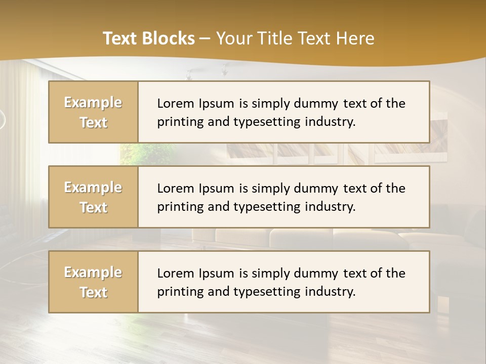 Lounge Cabinet Chair PowerPoint Template