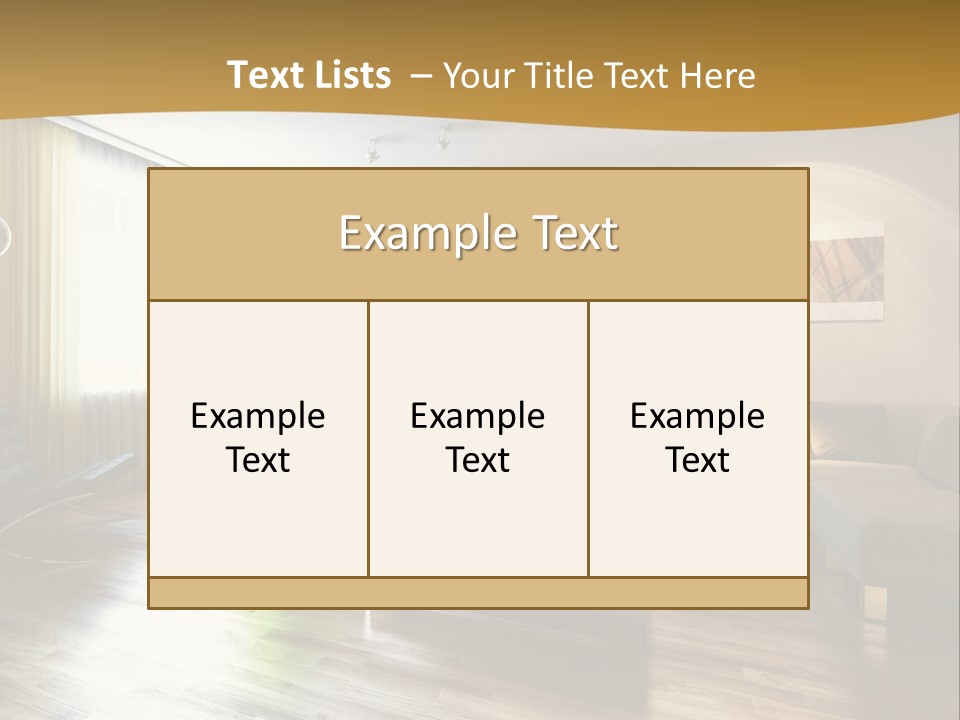 Lounge Cabinet Chair PowerPoint Template