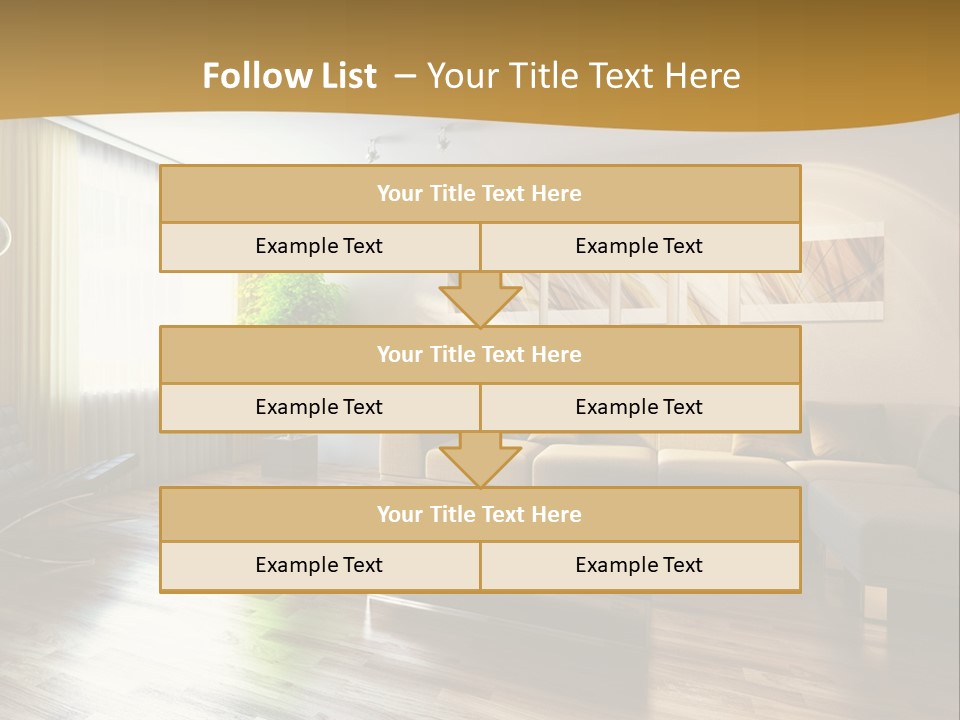Lounge Cabinet Chair PowerPoint Template
