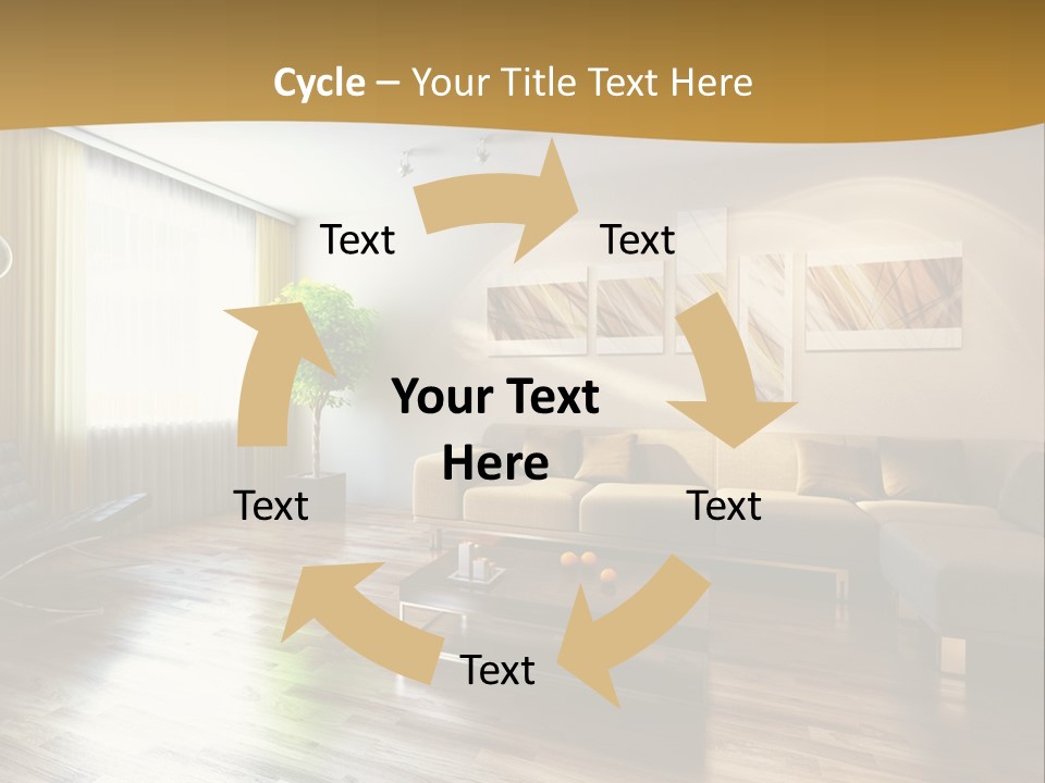 Lounge Cabinet Chair PowerPoint Template