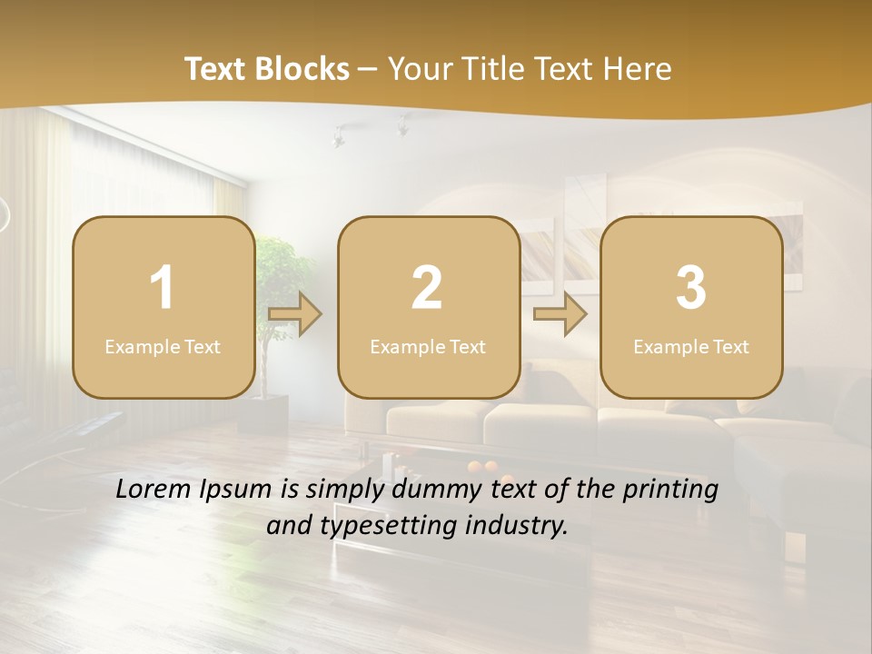 Lounge Cabinet Chair PowerPoint Template