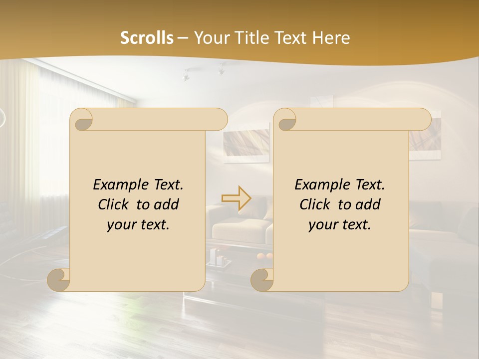 Lounge Cabinet Chair PowerPoint Template