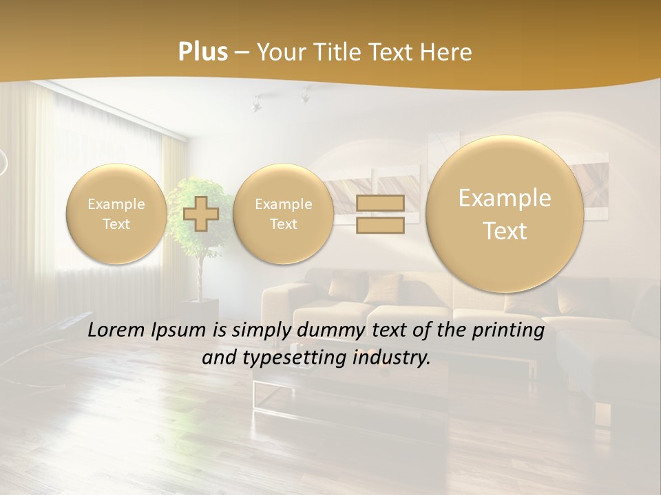 Lounge Cabinet Chair PowerPoint Template