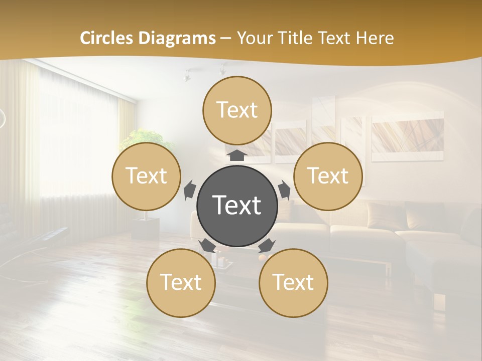 Lounge Cabinet Chair PowerPoint Template