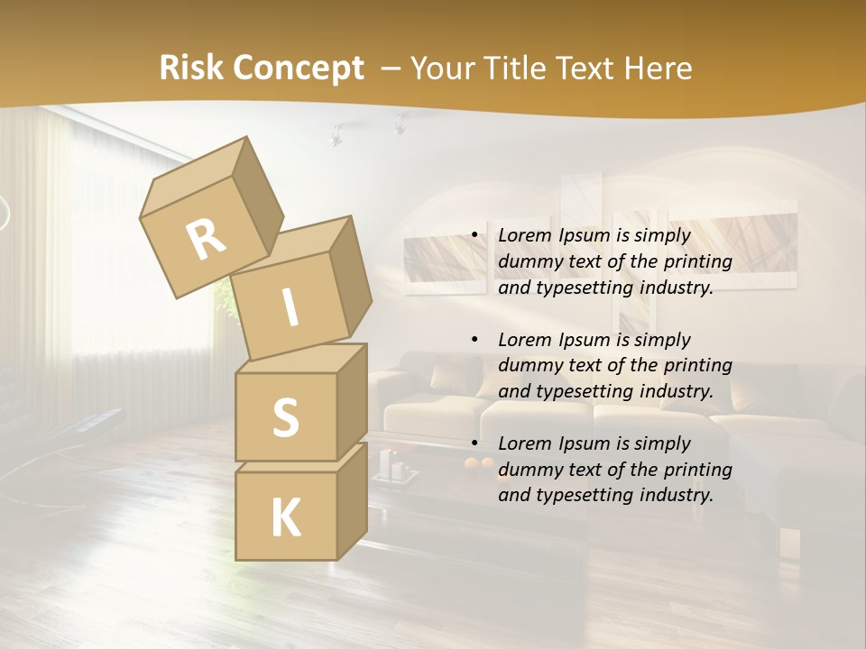 Lounge Cabinet Chair PowerPoint Template