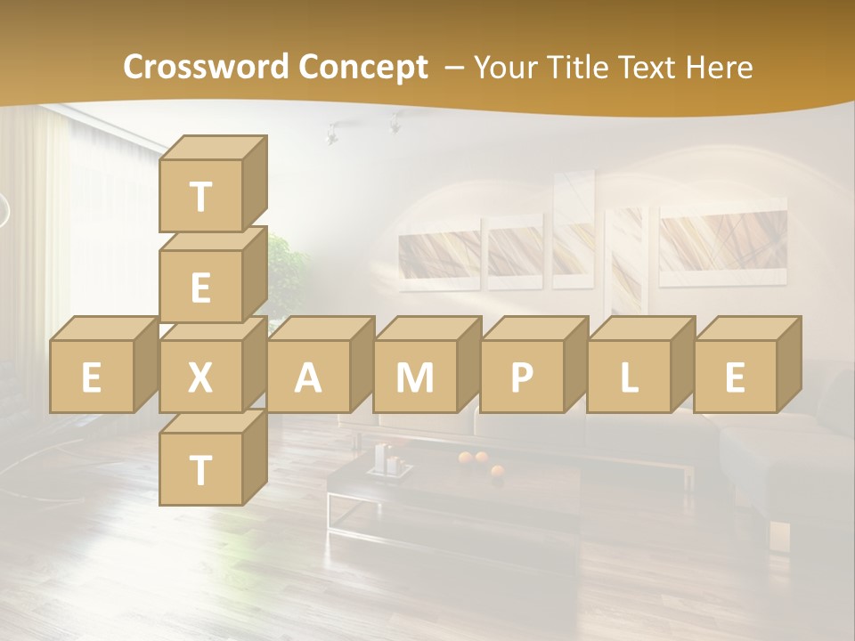 Lounge Cabinet Chair PowerPoint Template