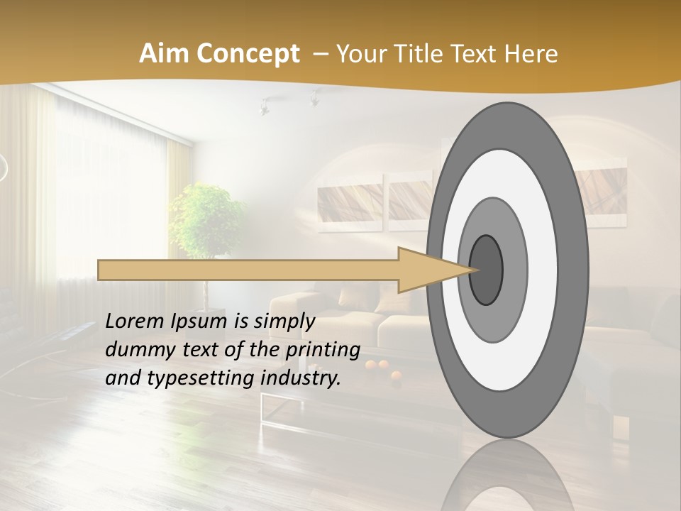 Lounge Cabinet Chair PowerPoint Template