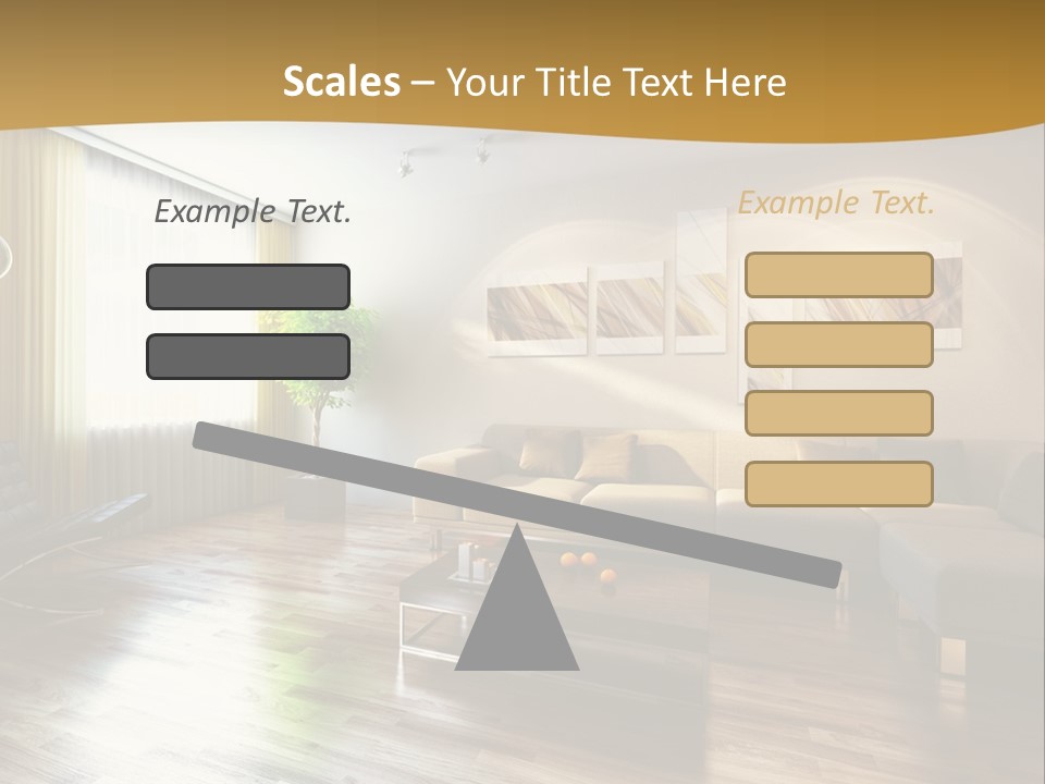 Lounge Cabinet Chair PowerPoint Template
