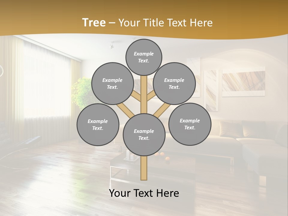 Lounge Cabinet Chair PowerPoint Template
