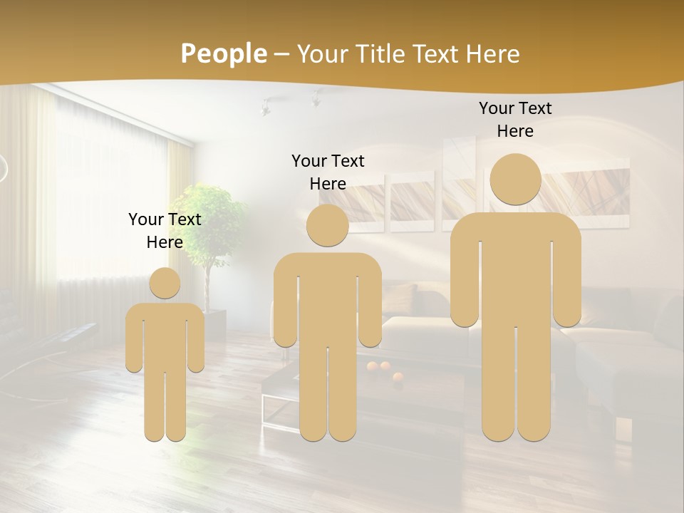 Lounge Cabinet Chair PowerPoint Template