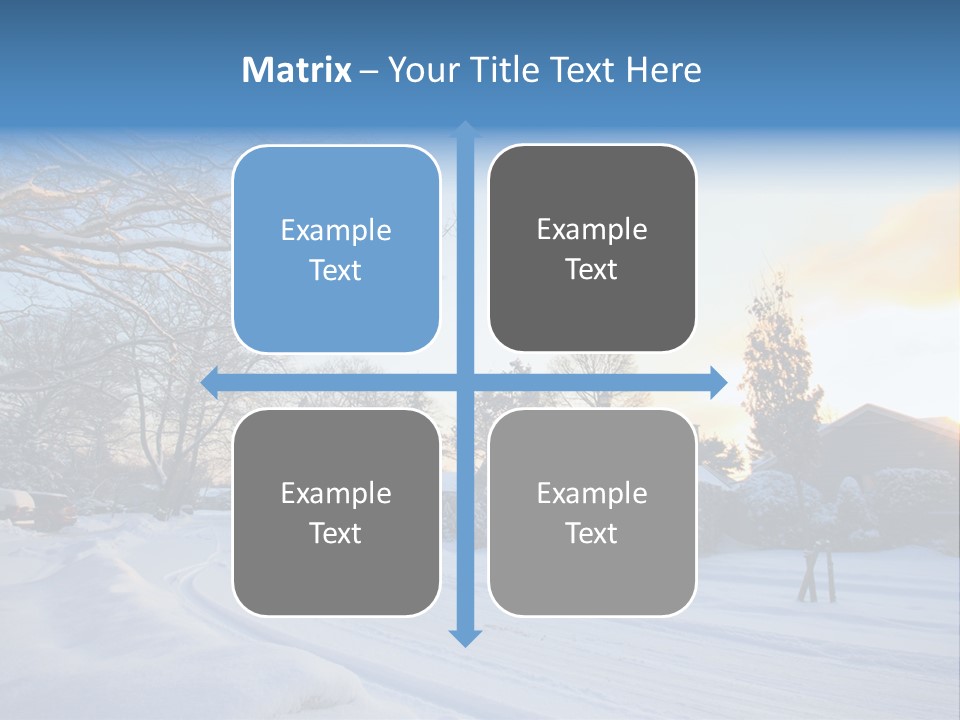 Weather Blizzard Sunrise PowerPoint Template