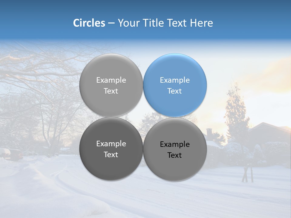 Weather Blizzard Sunrise PowerPoint Template