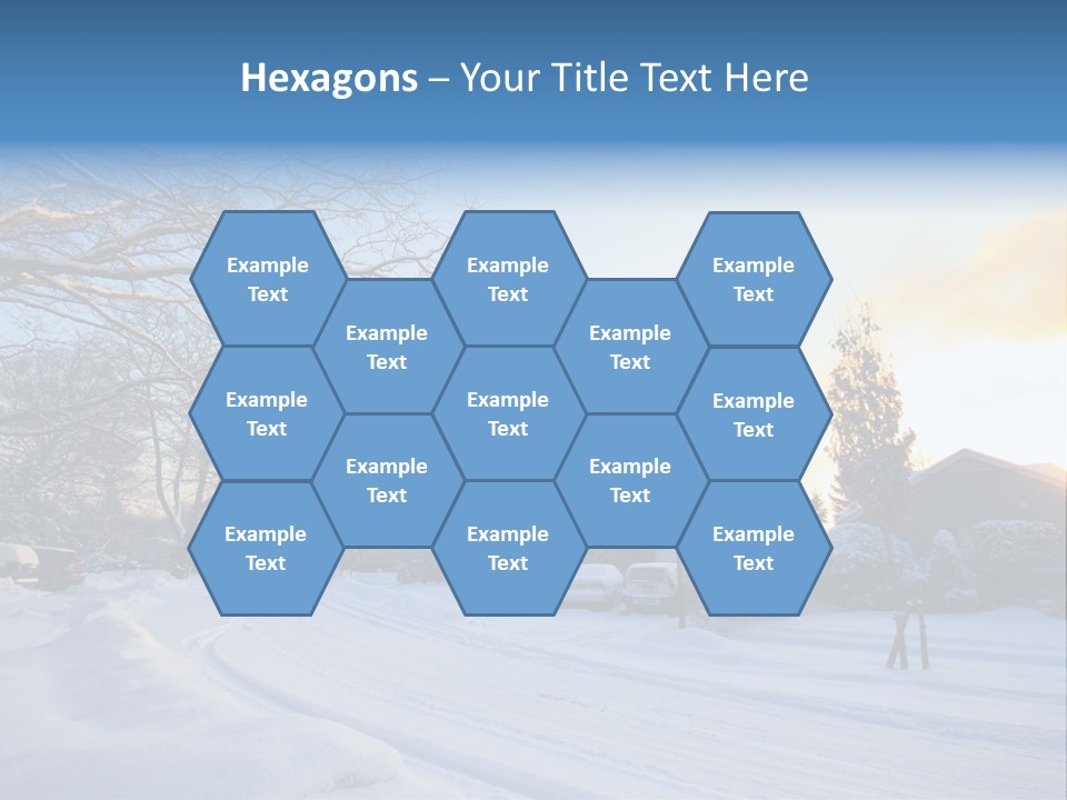 Weather Blizzard Sunrise PowerPoint Template