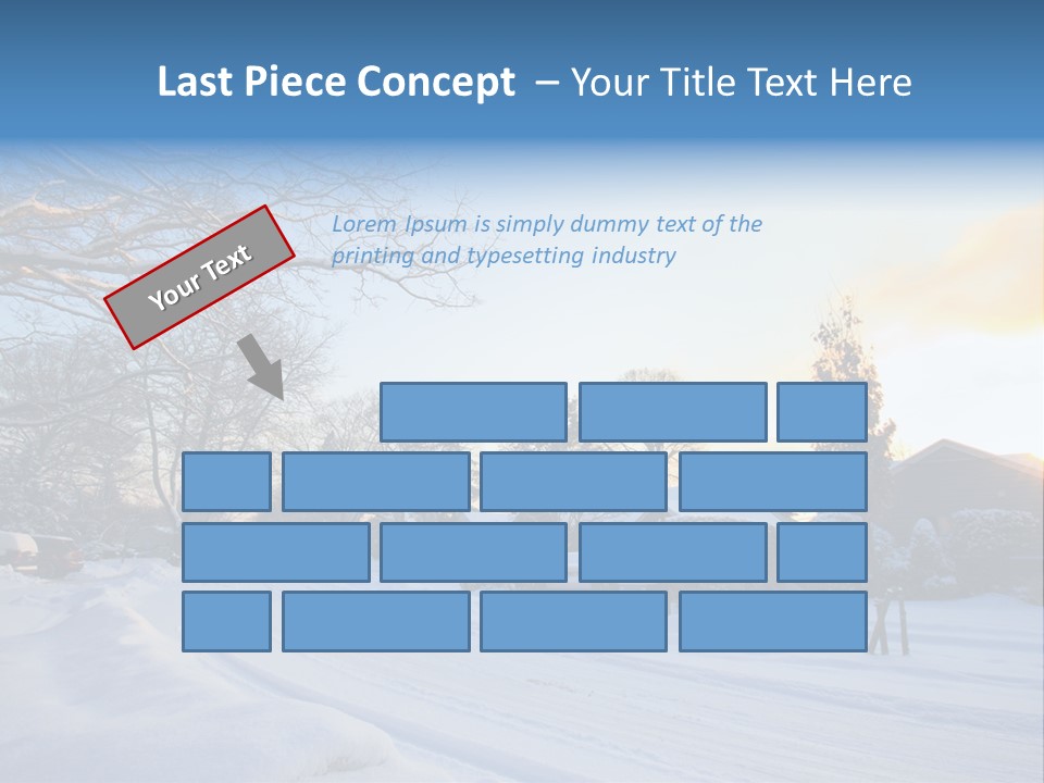 Weather Blizzard Sunrise PowerPoint Template