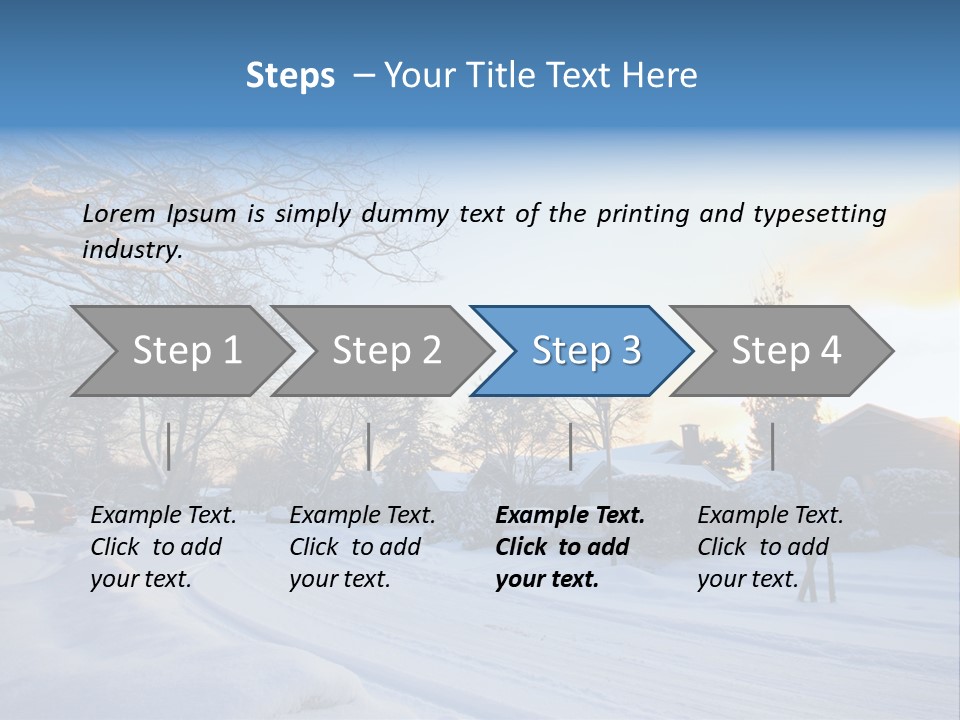 Weather Blizzard Sunrise PowerPoint Template