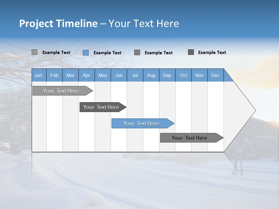 Weather Blizzard Sunrise PowerPoint Template