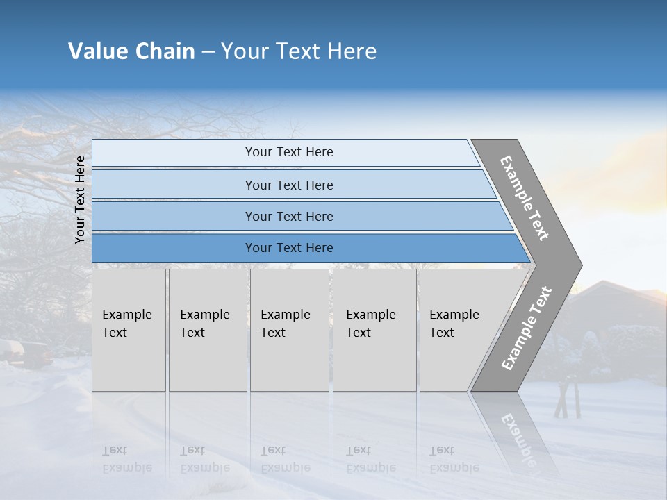 Weather Blizzard Sunrise PowerPoint Template