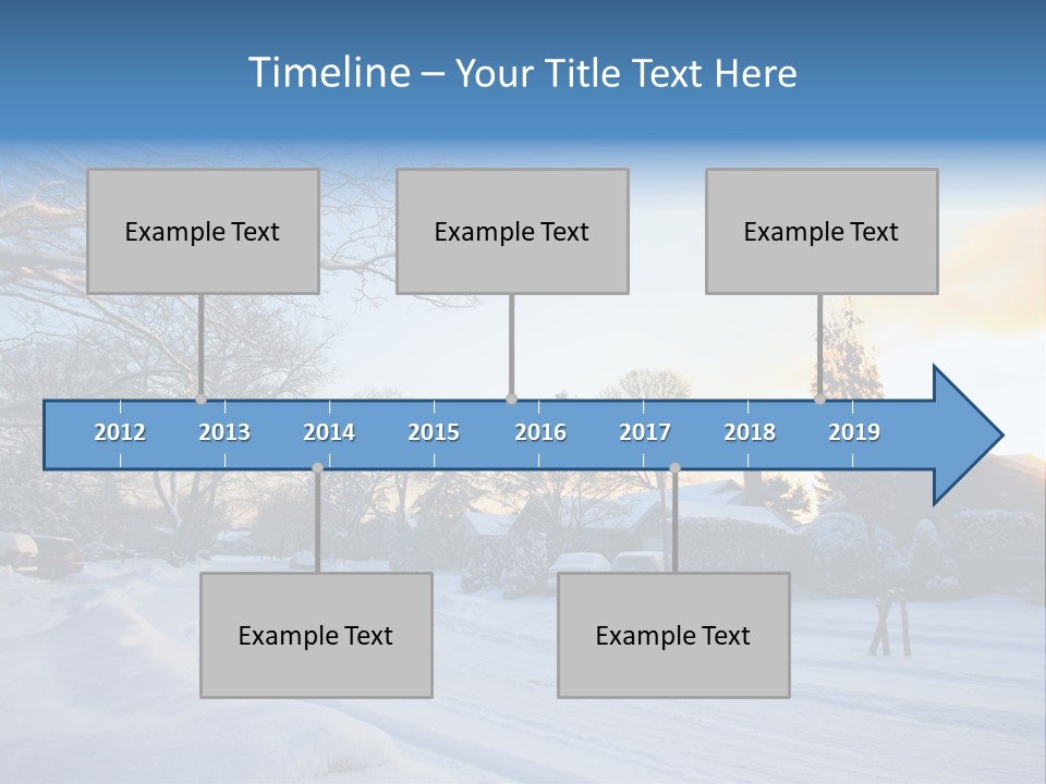 Weather Blizzard Sunrise PowerPoint Template