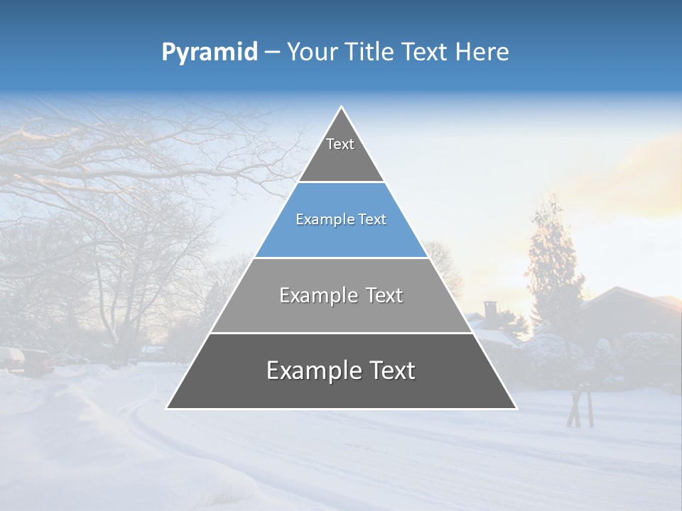 Weather Blizzard Sunrise PowerPoint Template