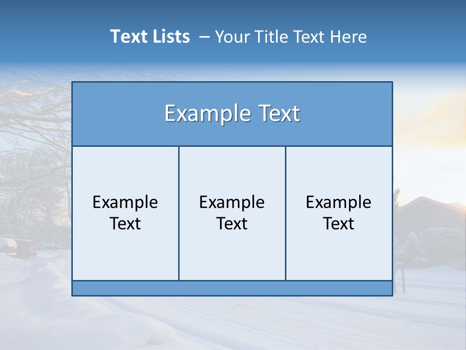 Weather Blizzard Sunrise PowerPoint Template