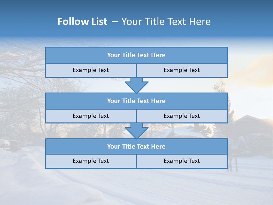Weather Blizzard Sunrise PowerPoint Template