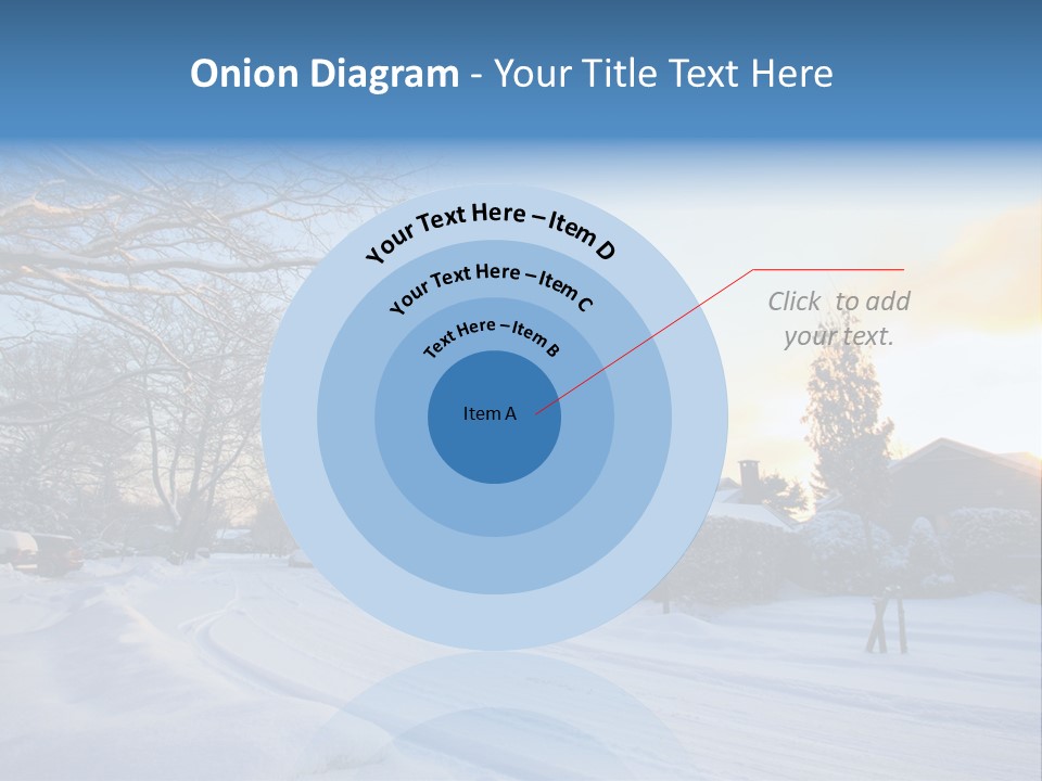 Weather Blizzard Sunrise PowerPoint Template