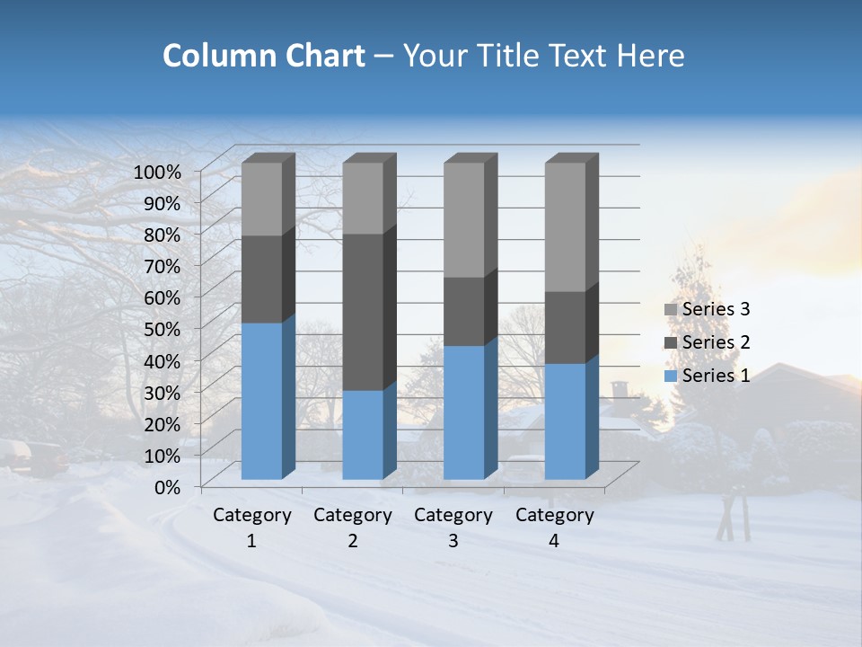 Weather Blizzard Sunrise PowerPoint Template