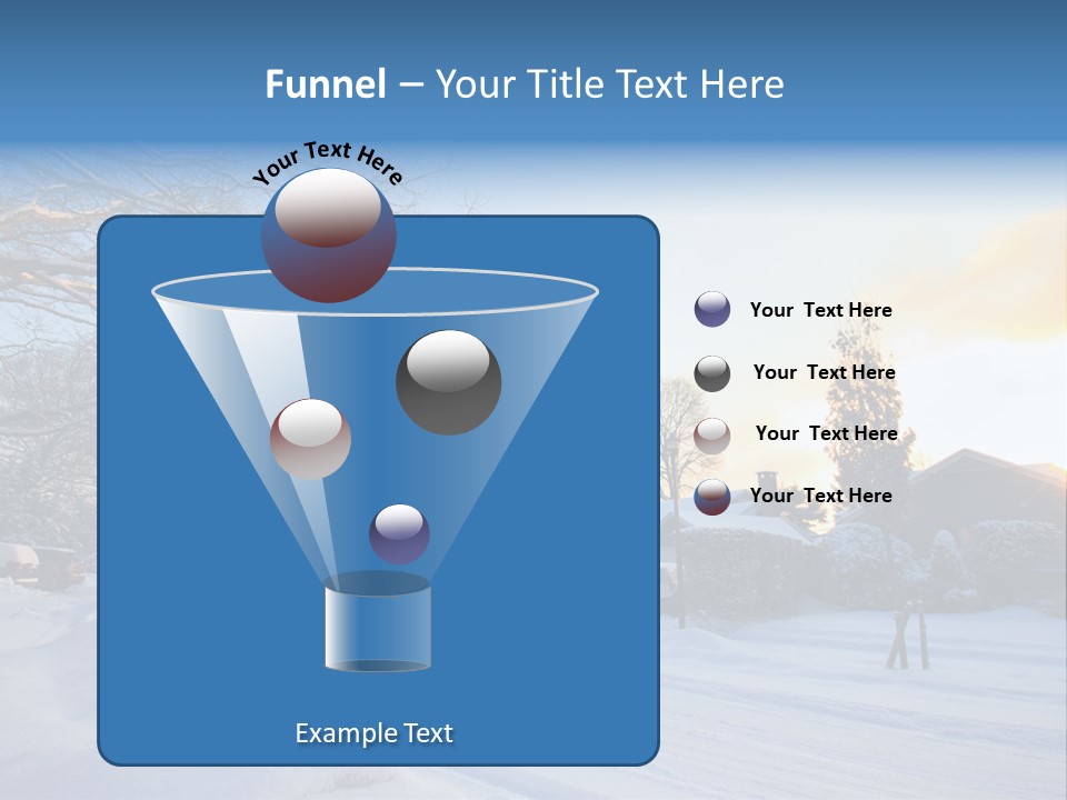 Weather Blizzard Sunrise PowerPoint Template