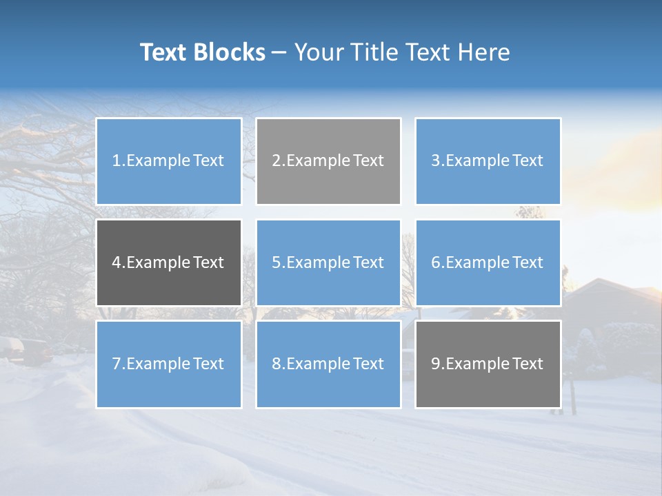 Weather Blizzard Sunrise PowerPoint Template