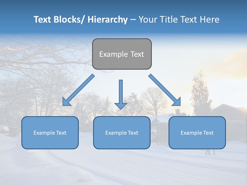 Weather Blizzard Sunrise PowerPoint Template